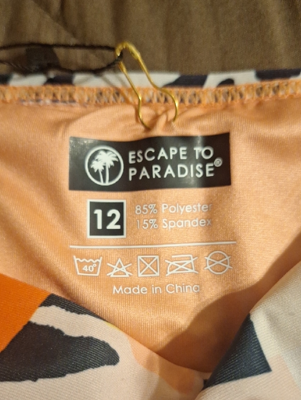 Escape To Paradise Multicolor Abstract Triangle Bikini - Picture 3 of 5